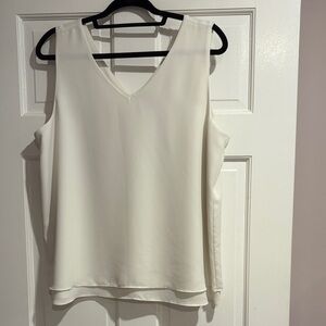 Elegant Off-White Sleeveless Top